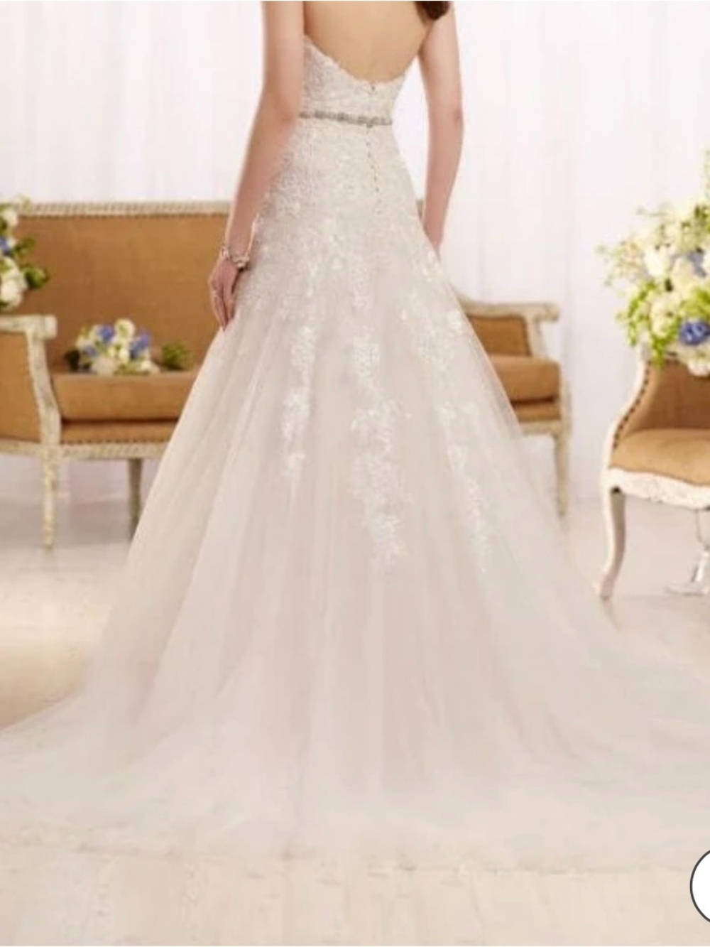 Essence of Australia D2122 - NWT Strapless Lace A-Line Wedding Dress in Ivory - Picture 6 of 7